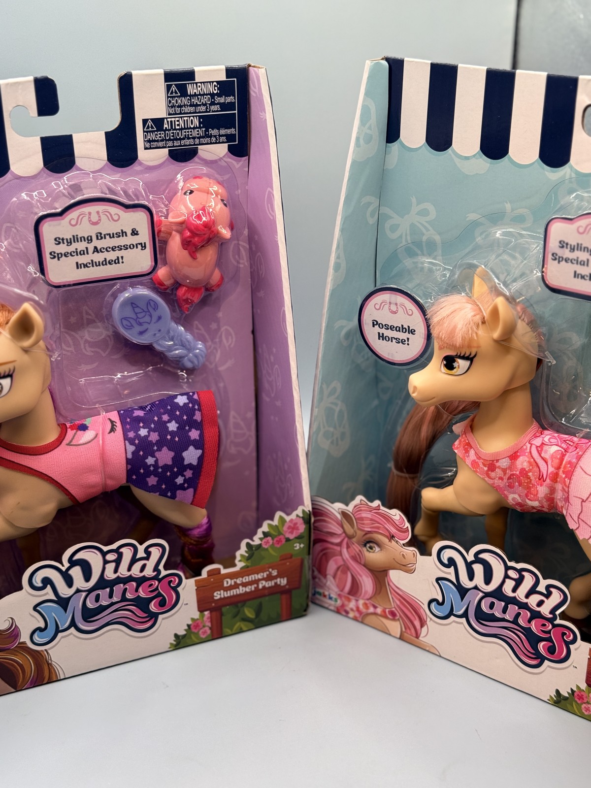 Wild Manes Dreamer&rsquo;s Slumber Party & Bridget&rsquo;s Ballet Poseable Horse Figures Set