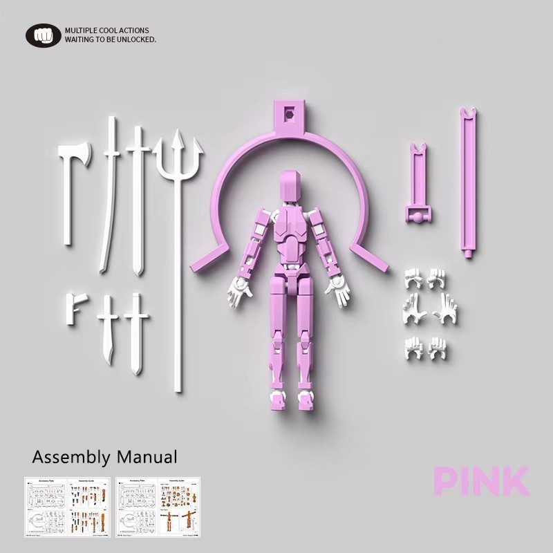 Dummy 16 Action Figure Multi-Jointed Movable Mannequin Robot 3D Printed