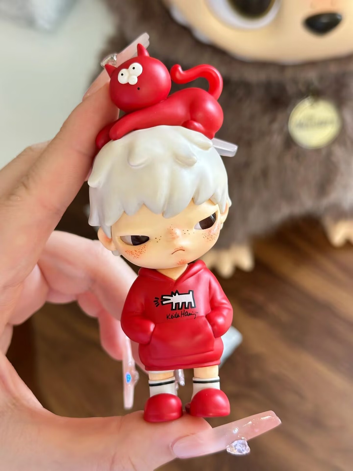 Authentic Hirono X Keith Haring Limited Edition Mini Figure Art Toy Hot Gift