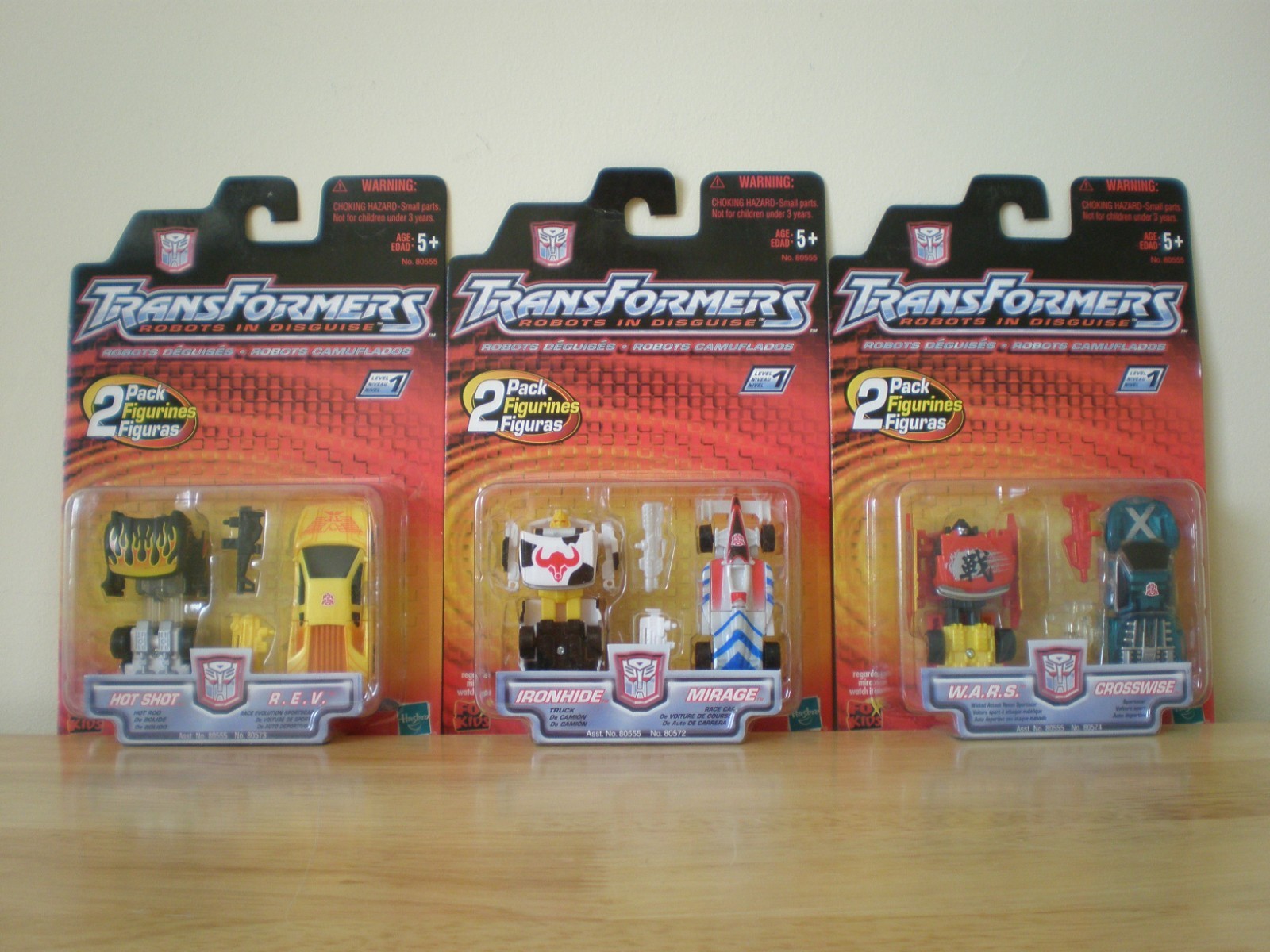 Transformers RID (3) 2 Packs – See Attached Photos – 2001 MOSCs