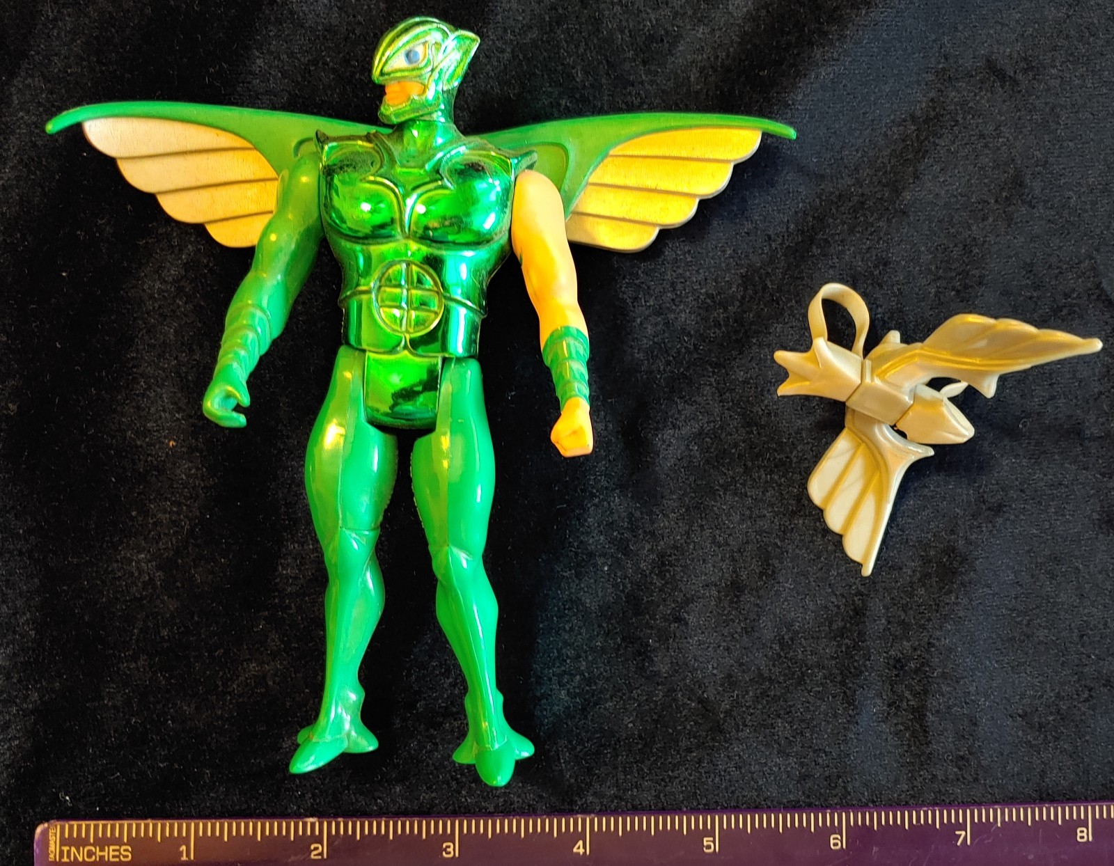 Vintage 1986 Kenner Silverhawks Flashback Figure Complete w/ Backlash Bird
