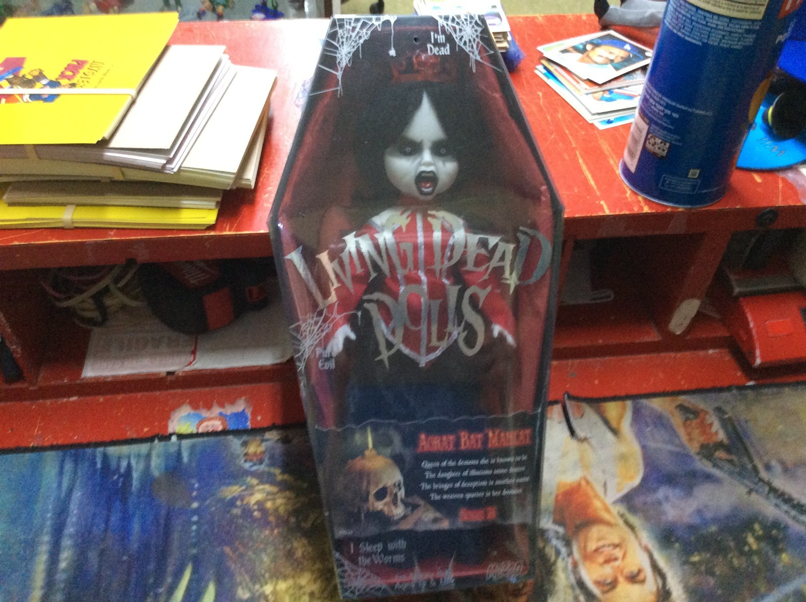 2012 Mezco Toyz Living Dead Doll Agrat Bat Mahlat Certificate Box Used Series 24