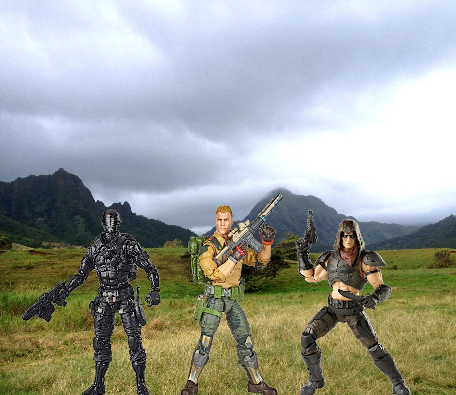 Mountain Landscape Action Figure Diorama Backdrop For Dinosaurs, GI Joe Toys #4