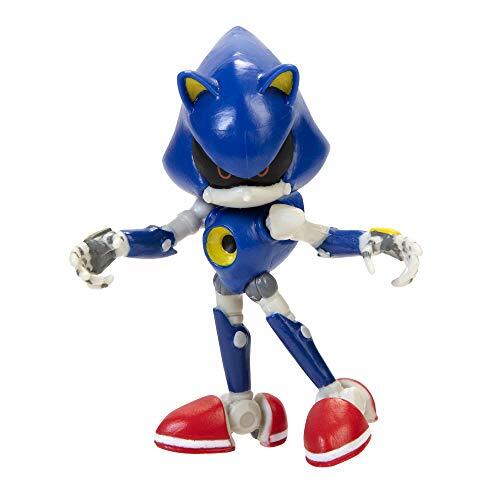 Small Blue Sonic Toy Figure Articulated Collectible for Ages 3 and Up
