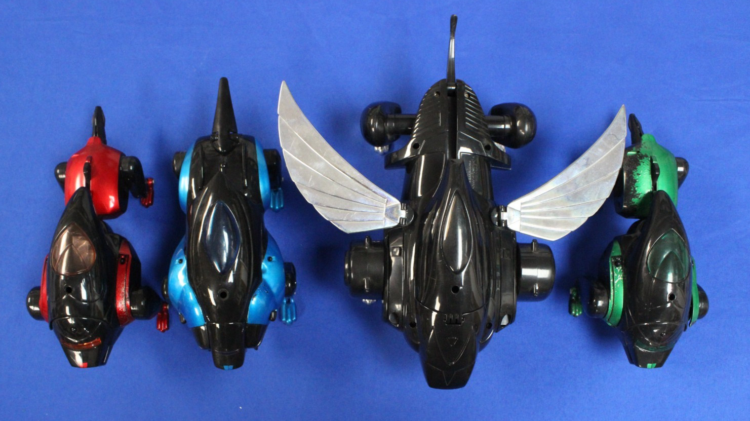 Trendmasters 1999 Stealth Voltron Incomplete Black Blue Green Red Mighty Lions