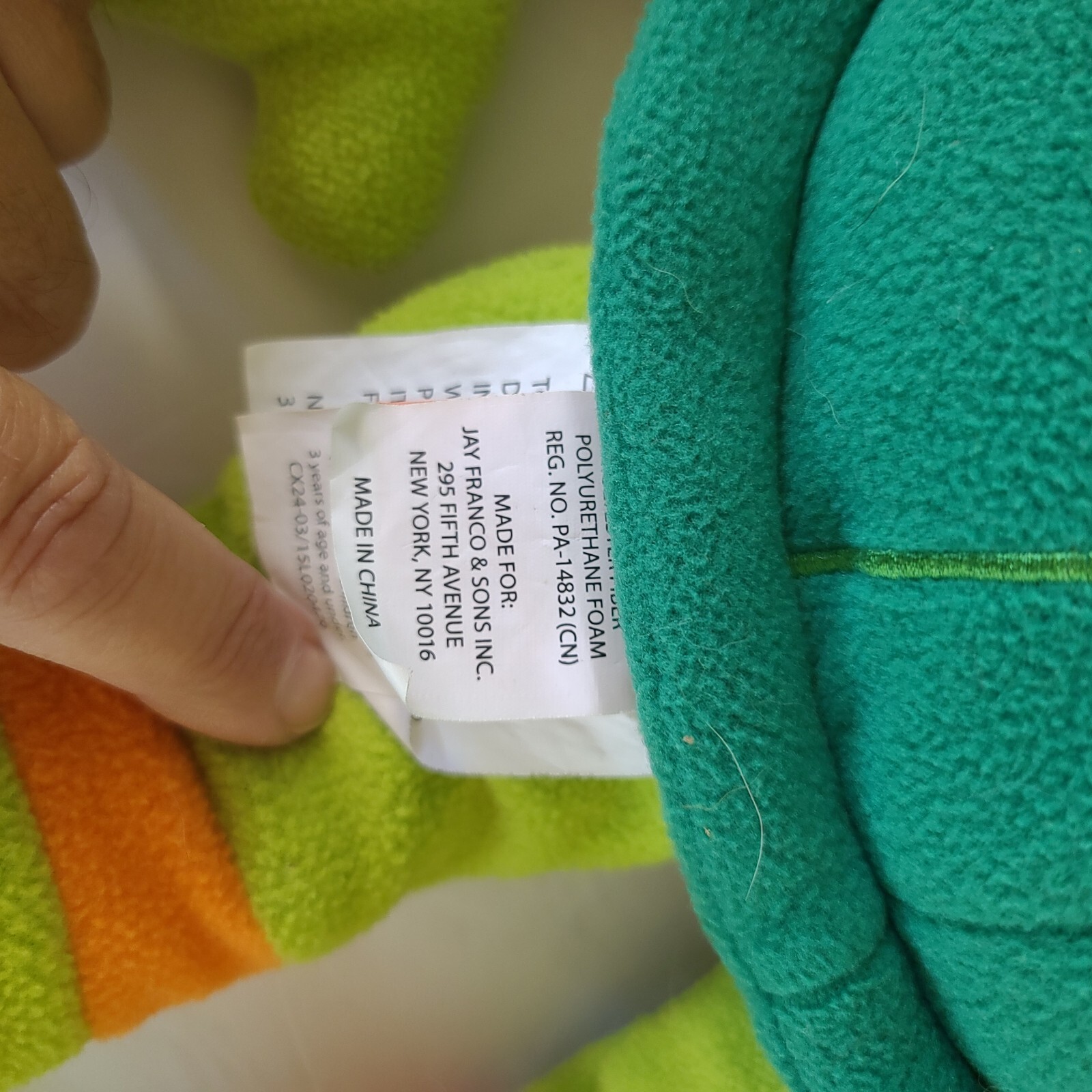nickelodeon Ninja Turtles Preowned Soft And Cuddly Age 3+ Green /Orange