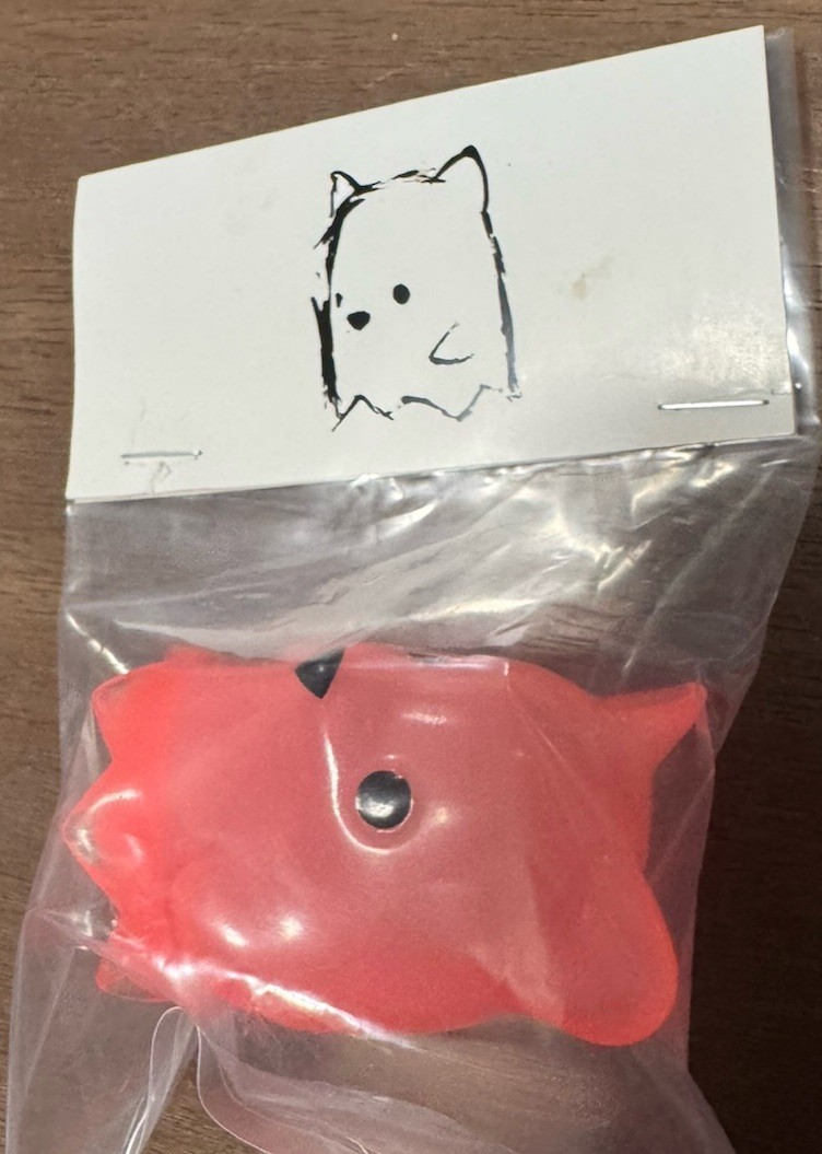 Luke Chueh Ghost Bear RED GITD glow in the dark Variant Signed