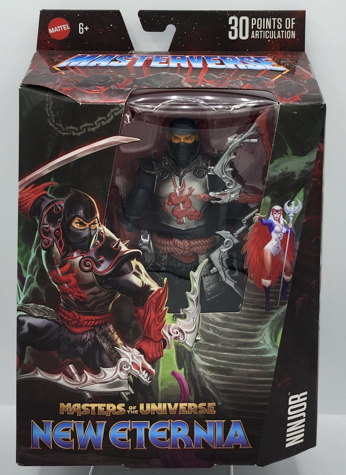 Masters of The Universe MOTU Masterverse New Eternia NINJOR Figure Mattel MIB