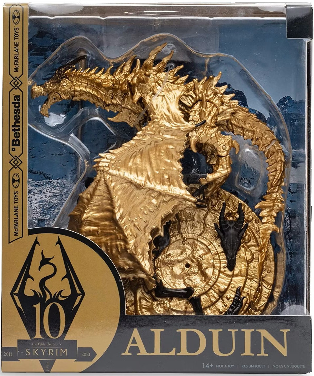McFarlane – The Elder Scroll V: Skyrim Figure – Alduin 10 Year Ann. non mint pkg