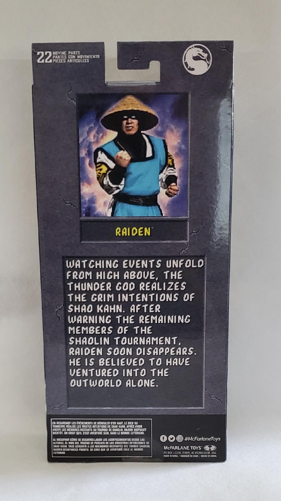 McFarlane Mortal Kombat Klassic Wave 2 – Raiden 7&Prime; Figure *DMG*