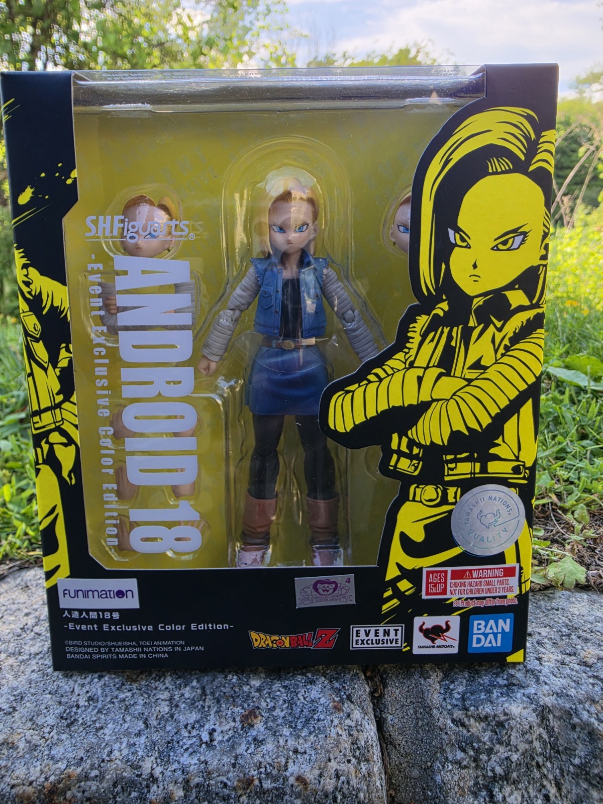 EXCLUSIVE Android 18 Dragon Ball Z Event Action Figure w/ Hands and extra faces