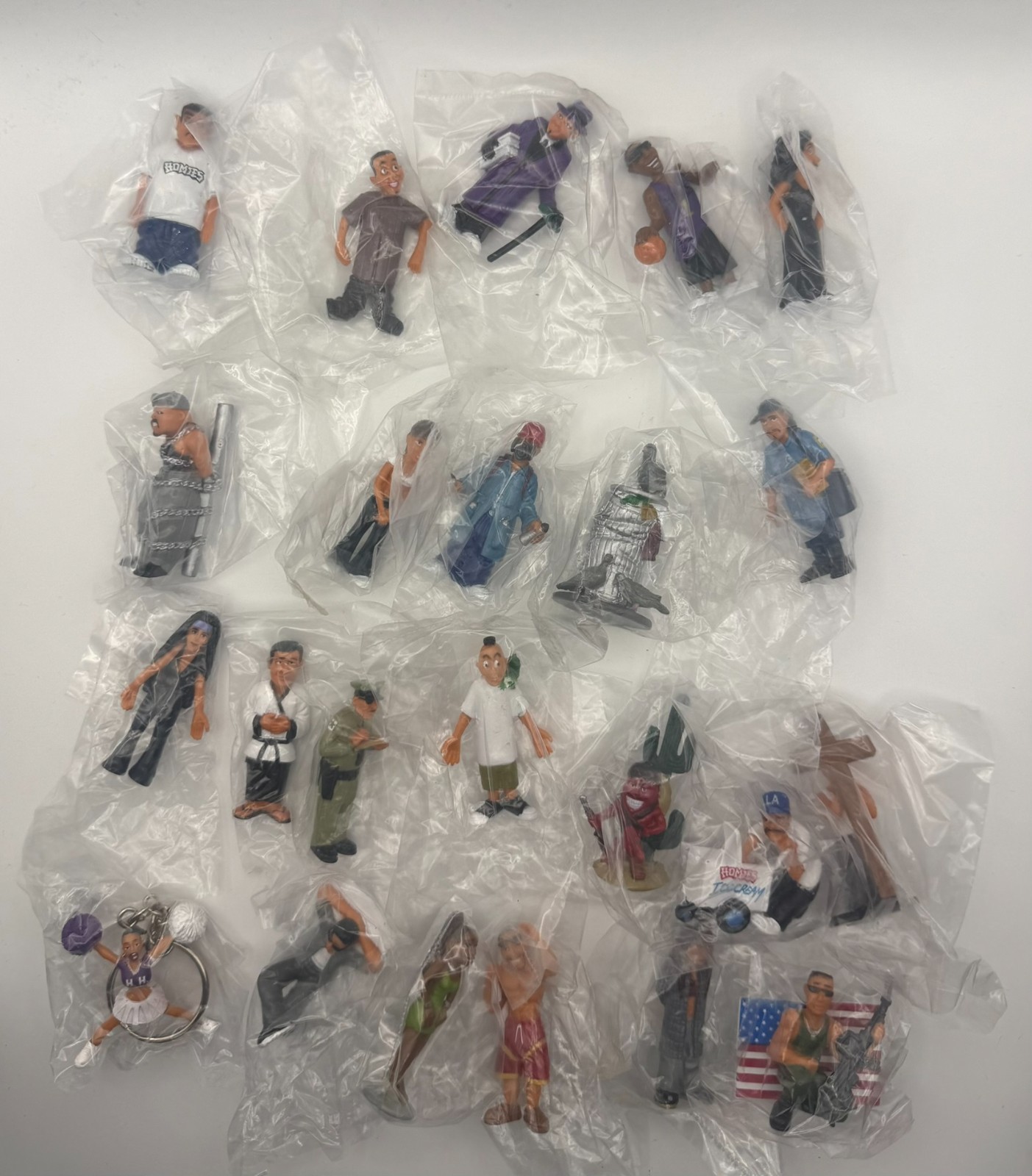 Vintage Lot (23) Lil Homies 1.5&Prime; Mini Vending Machine Figures No Duplicates