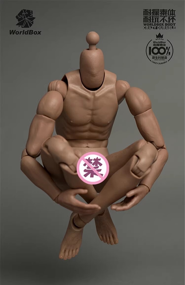 WorldBox AT025 1/6 Europe Male 12&Prime; Figures Man Body Model Toy Fit Head with Neck