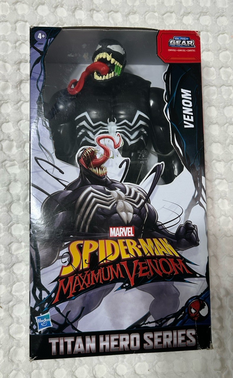 Spider-Man Maximum Venom 14&Prime; Titan Hero Action Figure B6 Damaged Box