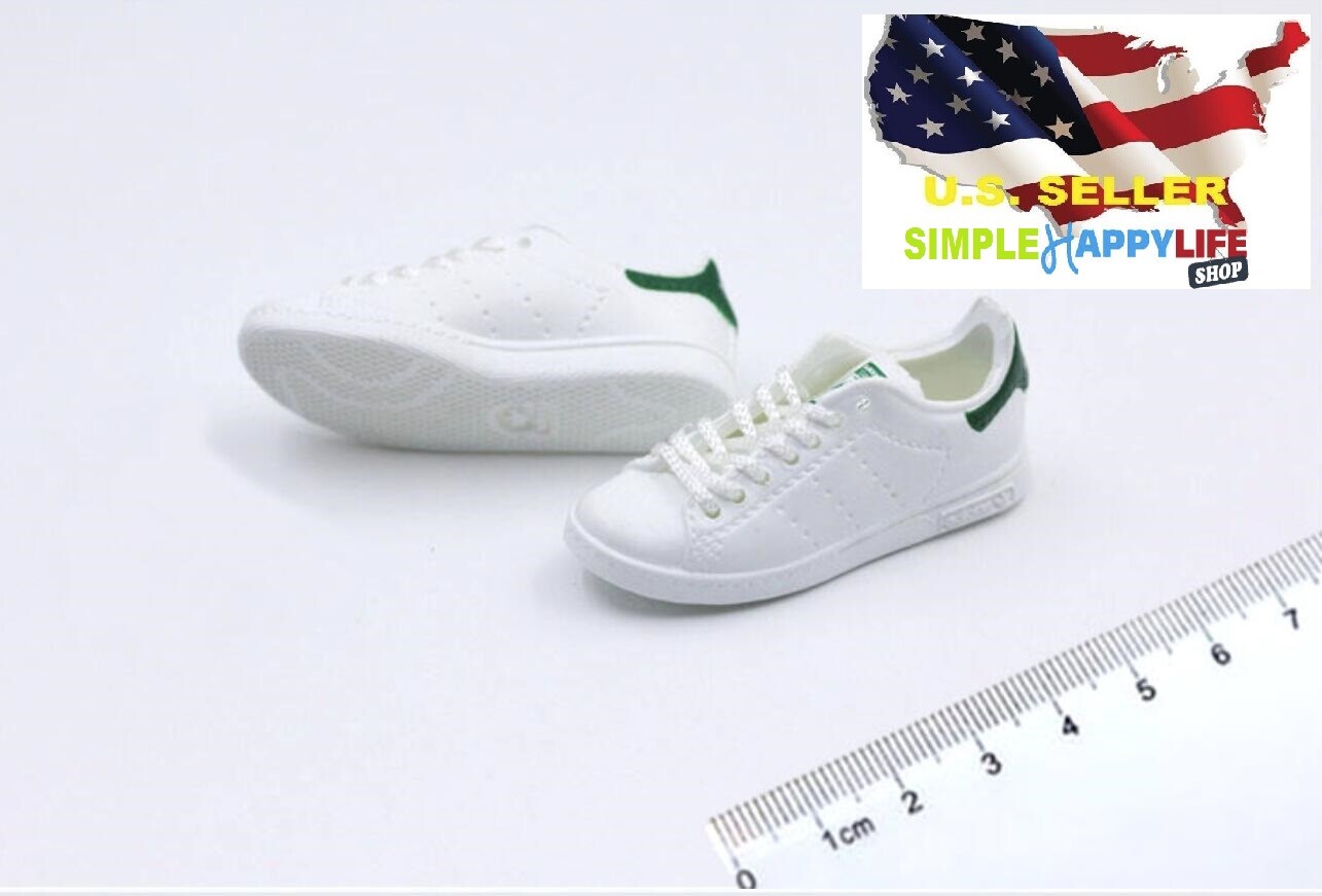 1/6 WHITE sneakers shoes for 12&Prime; male figure hot toys Phicen ganghood DAM ❶USA❶