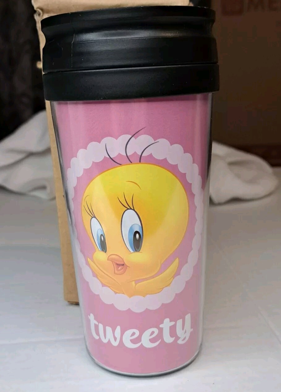 Tweety Looney Tunes 16 OZ Travel Mug Tumbler With Lid