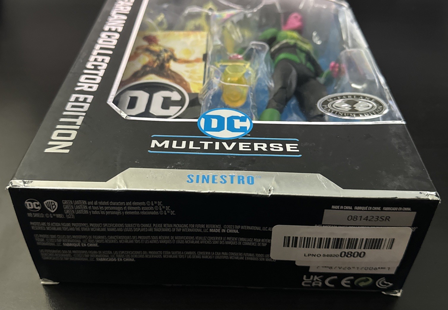 McFarlane Collector Edition #6 DC Multiverse Sinestro Corps Wars Platinum Chase