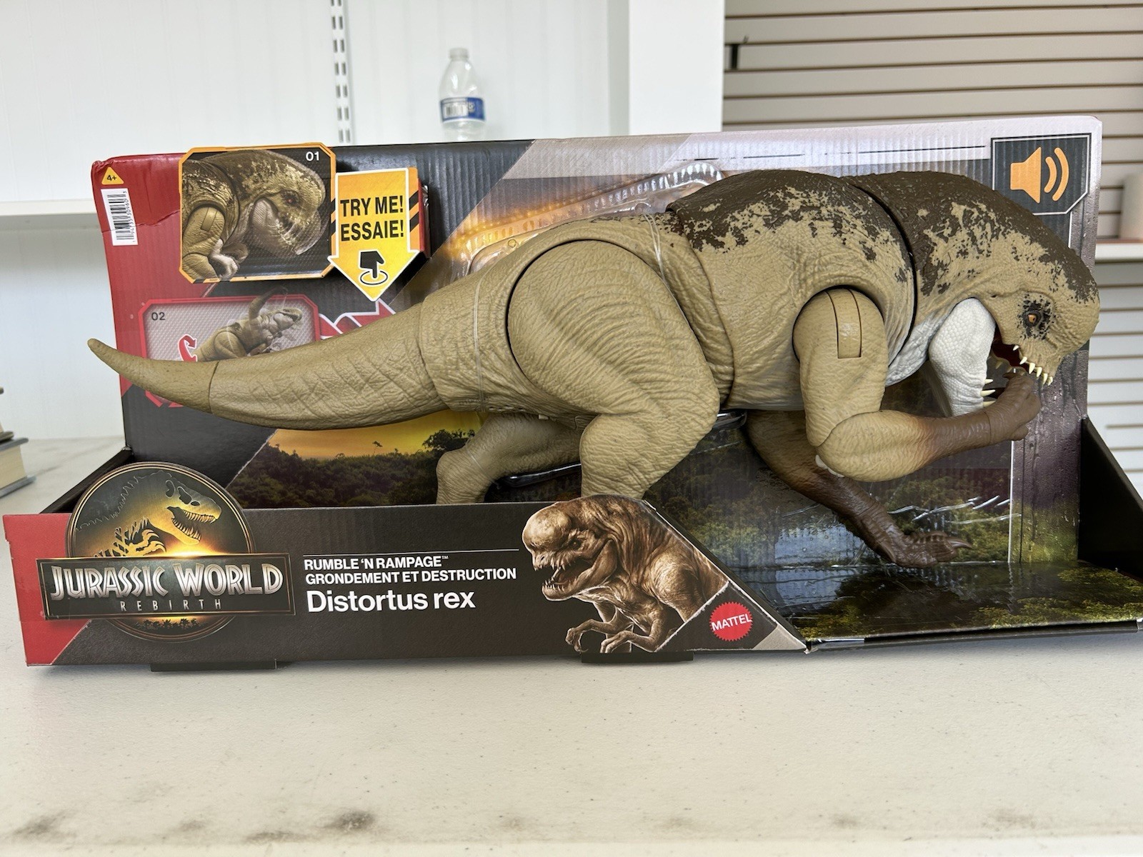 Jurassic World Distortus Rex Action Figure Large 22” Rumble Rampage Dinosaur New