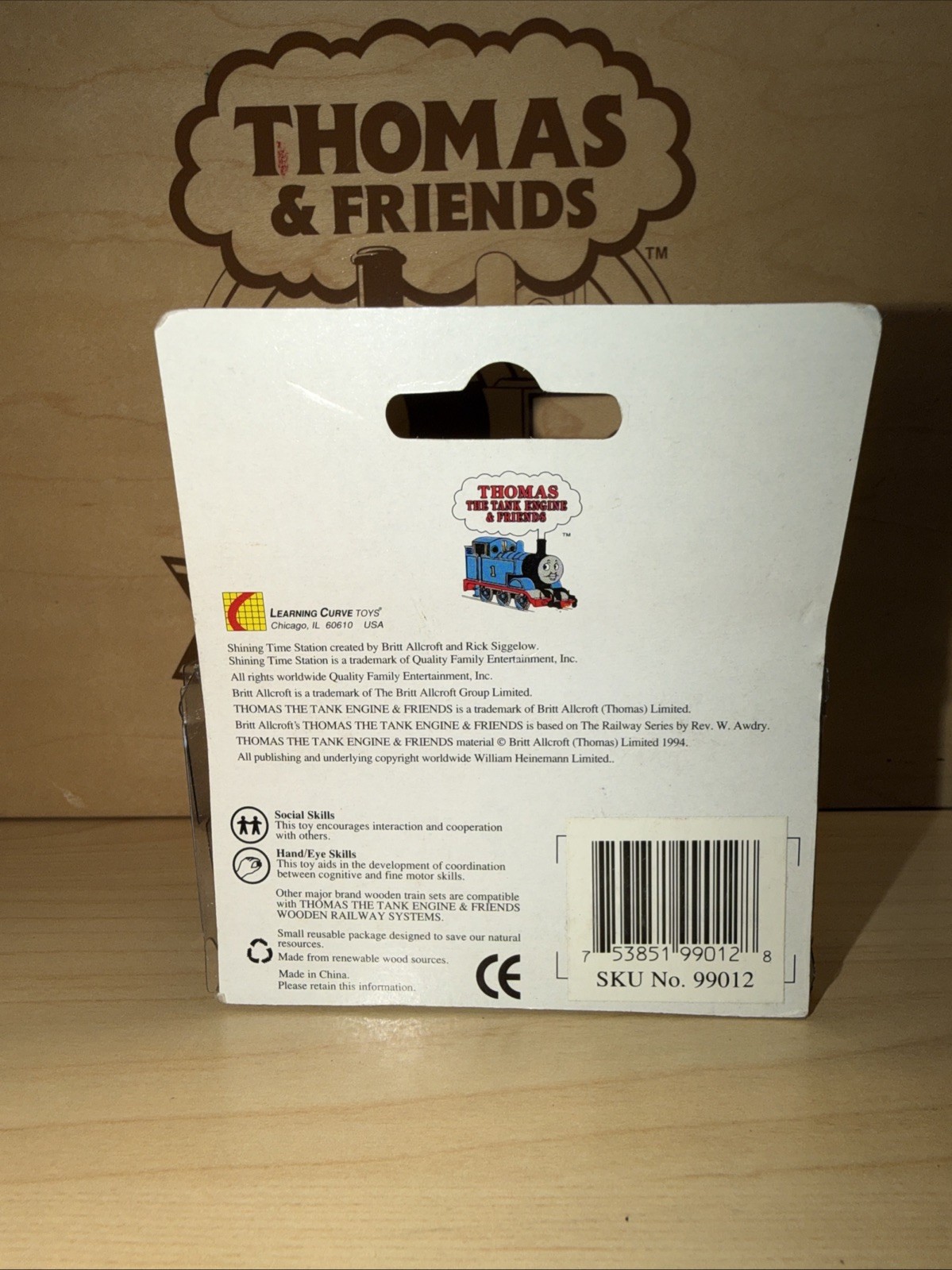 CLARABEL COACH ! THOMAS FRIENDS TRAIN WOODEN 1994 Learning Curve NEW OPEN BOX
