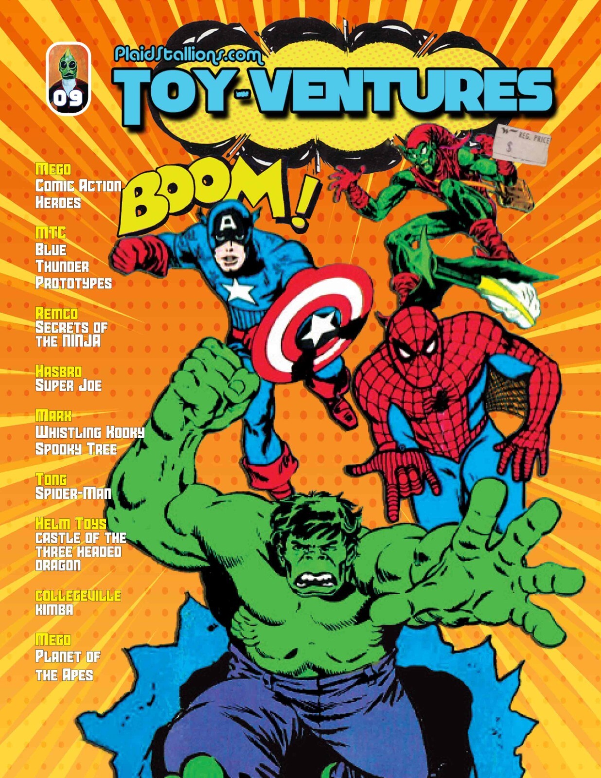 Toy-Ventures Magazine # 9 : Mego Comic Action Heroes, Remco, Marx, Knock-Offs