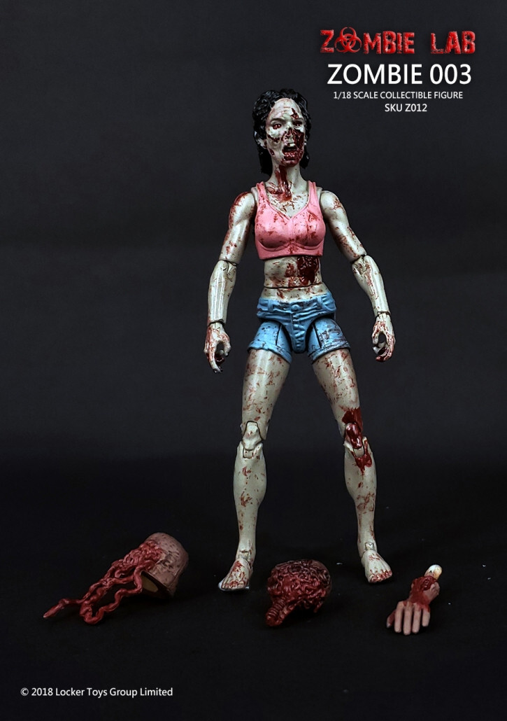 Zombie Lab 1/18 scale (4&Prime;) action figure Zombie 3