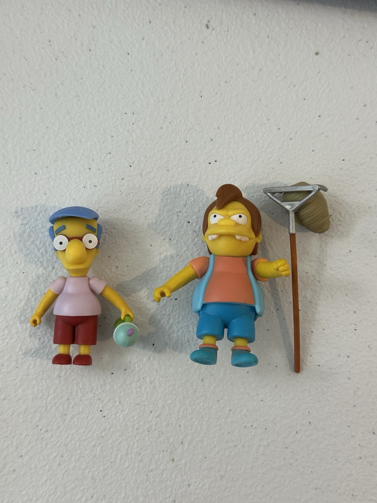 The Simpsons Millhouse and Nelson 2.5&Prime; Action Figure Lot Jakks Pacific