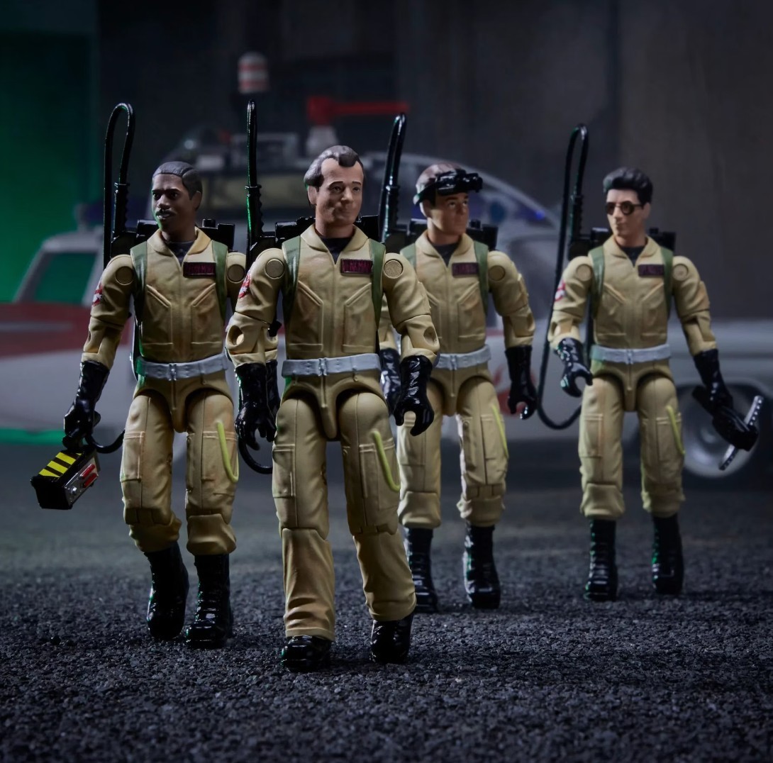 Hasbro Ghostbusters Plasma Pack Ghostbusters 4-Pack and Ecto-1 NIB