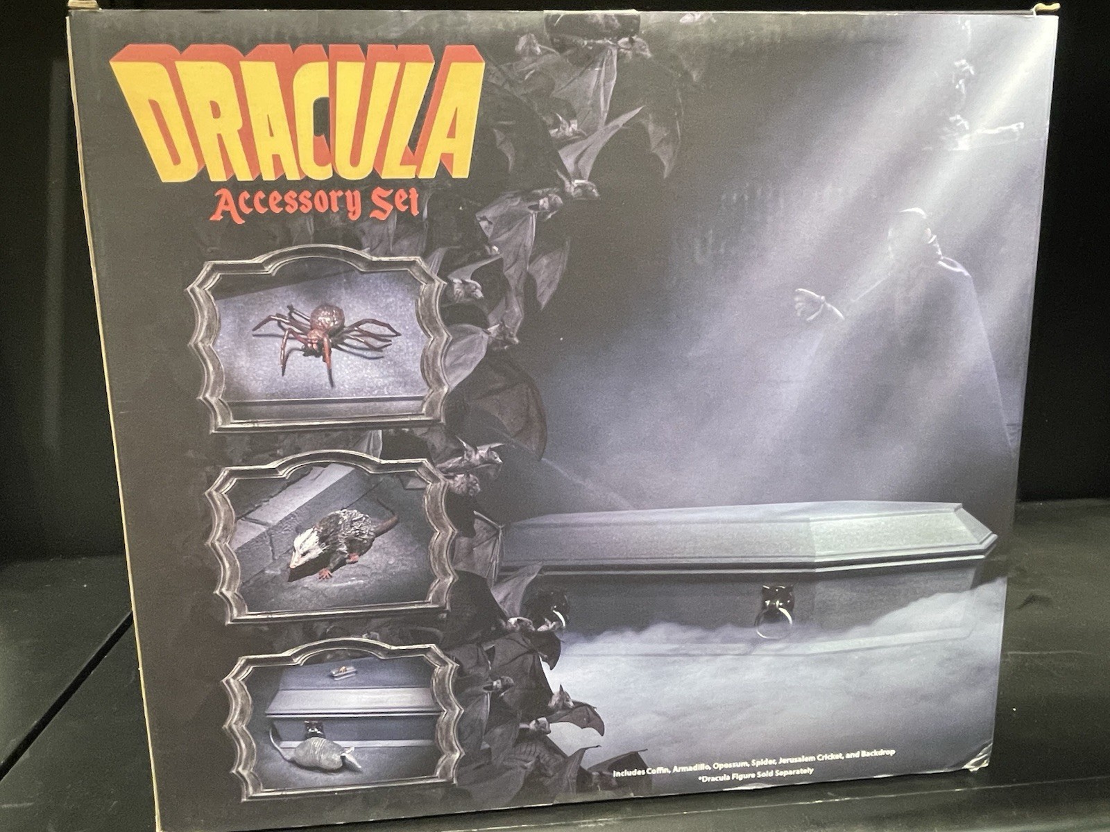 Dracula Coffin Accessory Set NECA Universal Monsters Diorama New Sealed