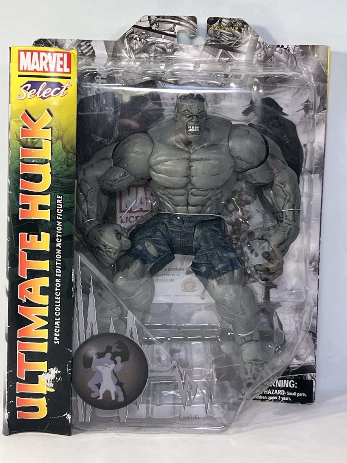 MARVEL Diamond Select “ULTIMATE HULK” 9&Prime; NEW 2013 GREY Incredible Hulk Figure