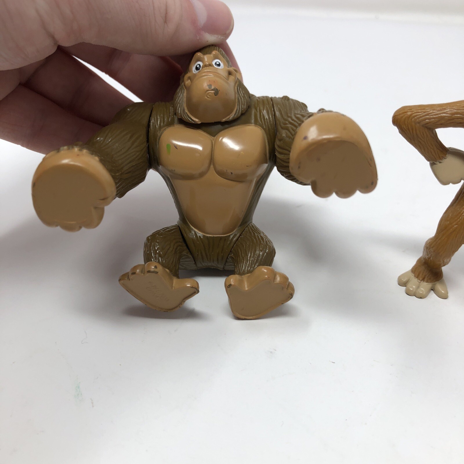 (3) 2000 RFC Rainforest CafeTree Frog Ape Monkey Poseable Figure Vintage Y2K Toy