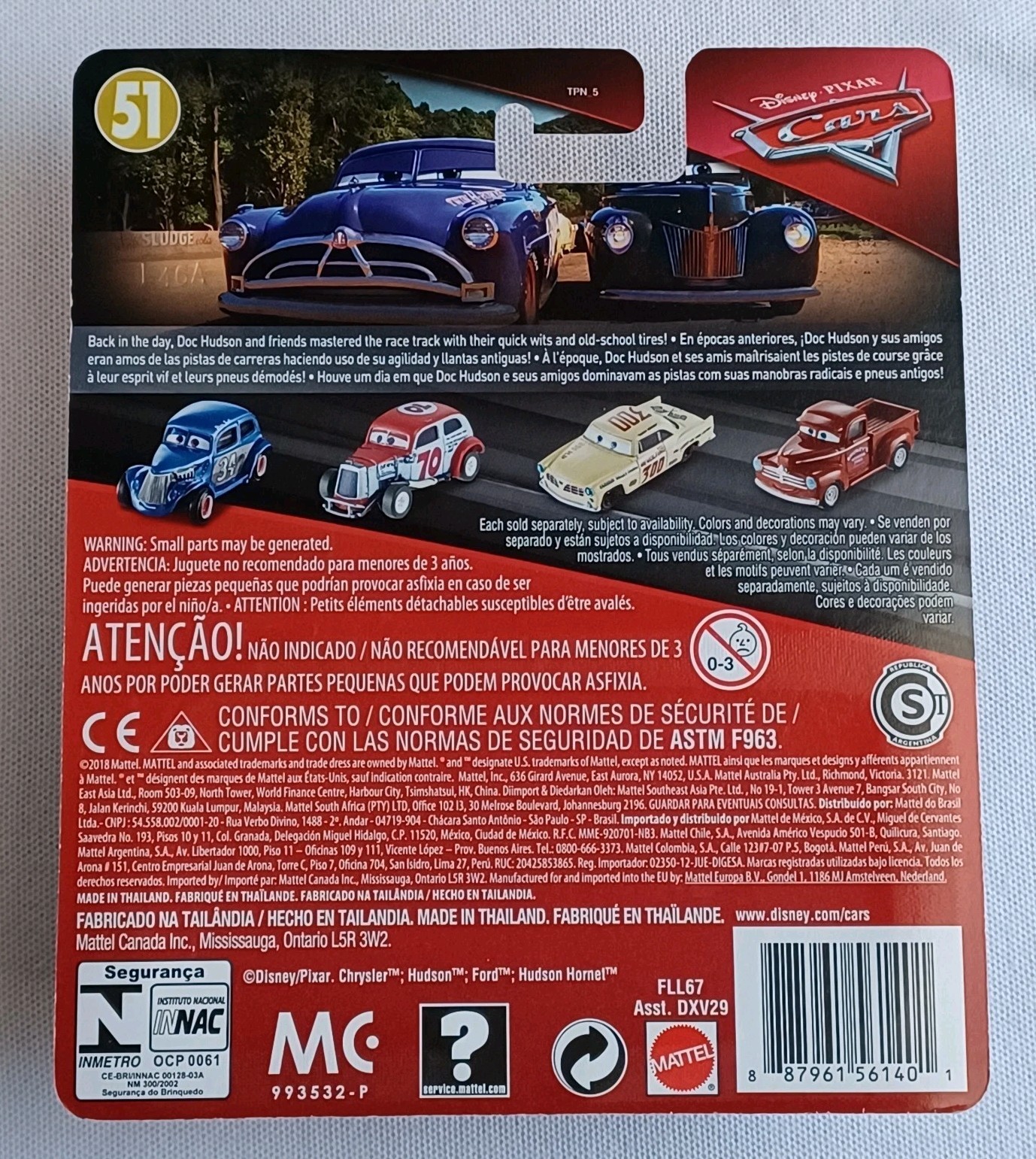 2018 DISNEY PIXAR CARS *DOC&rsquo;S RACING DAYS* *JET ROBINSON* *VERY RARE* *SEALED*