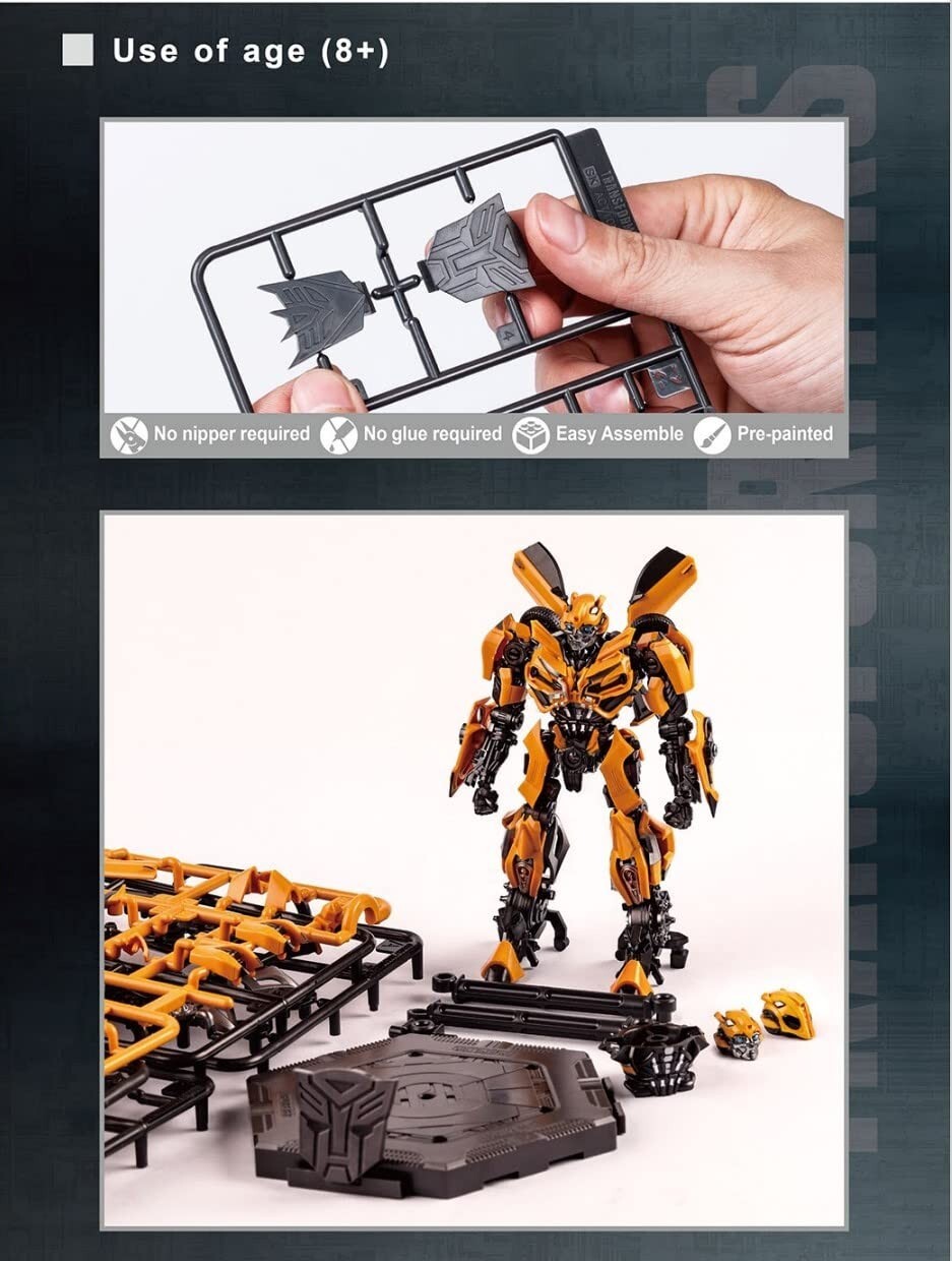 Transformers Bumblebee Camaro Figure Model Kit Pre Painted