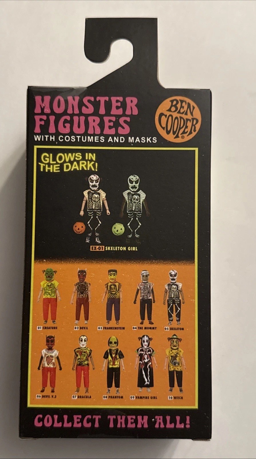 Sealed NECA Ben Cooper EX-01 Skeleton Girl Glow in The Dark NYCC 2024 Exclusive