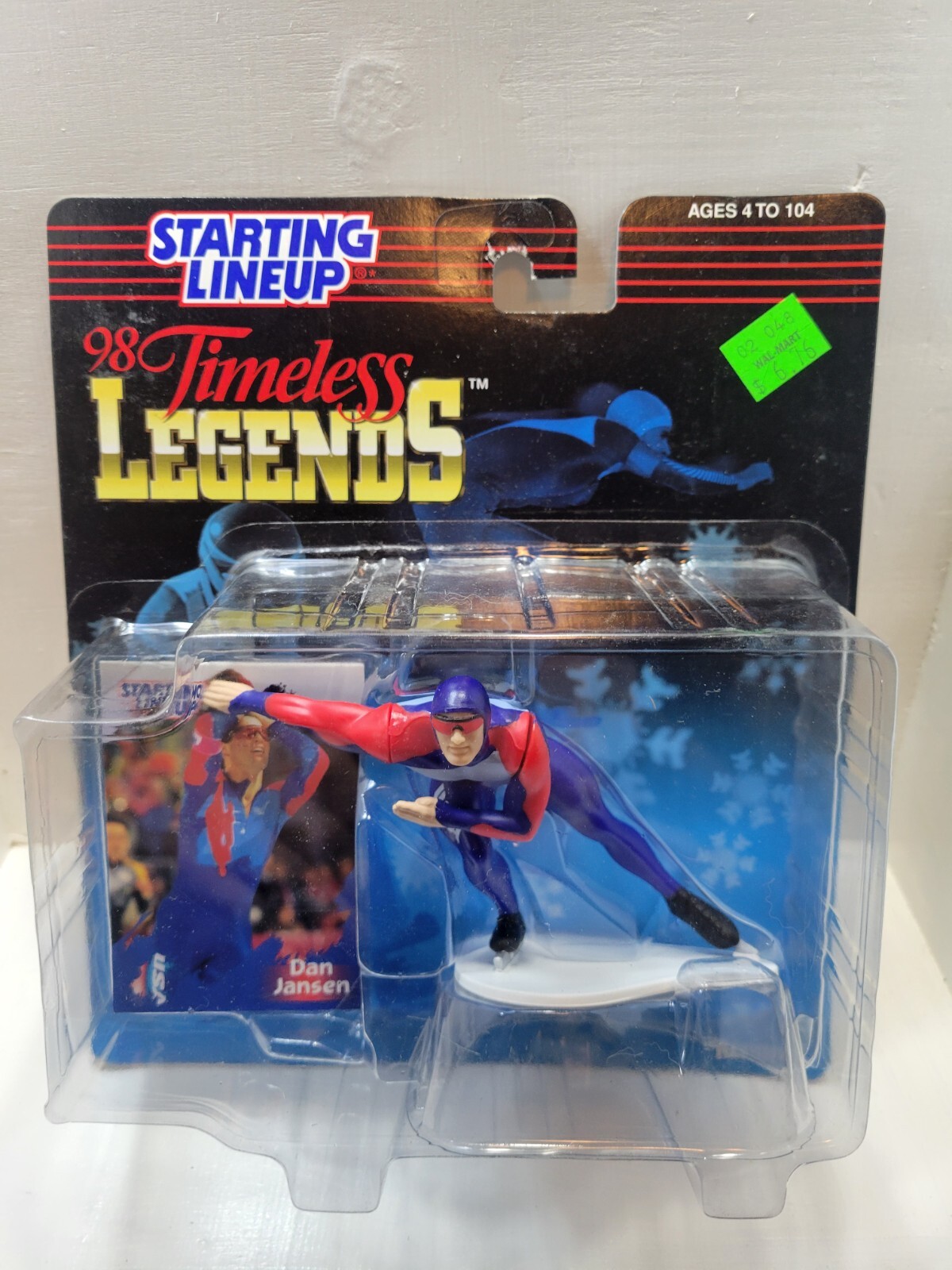 1998 STARTING LINEUP KENNER DAN JANSEN TIMELESS LEGENDS NIP SPEED SKATER
