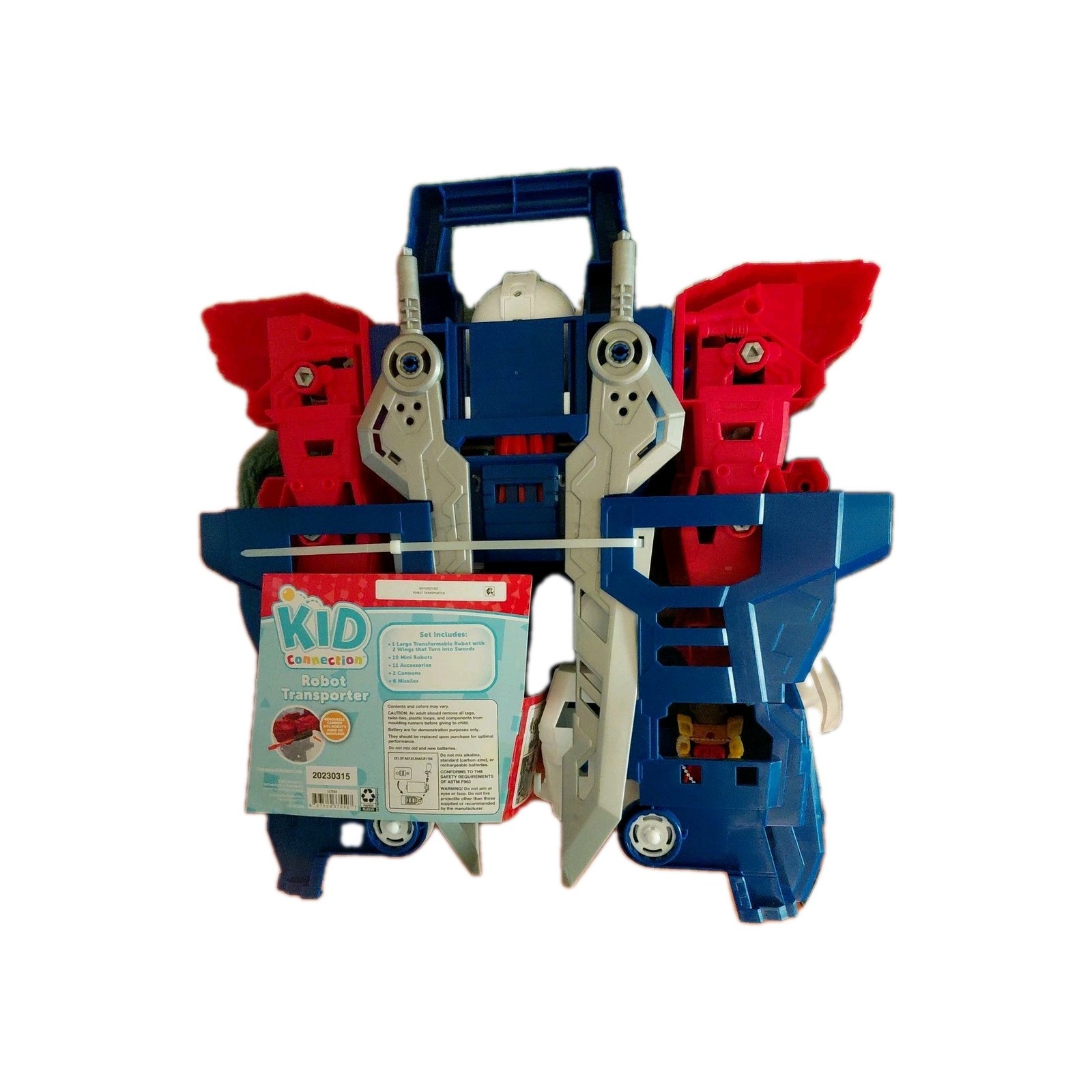 BNWT Kid Connection Robot Transporter W/Lights & Sounds – 21.5&Prime; Tall – 20230315