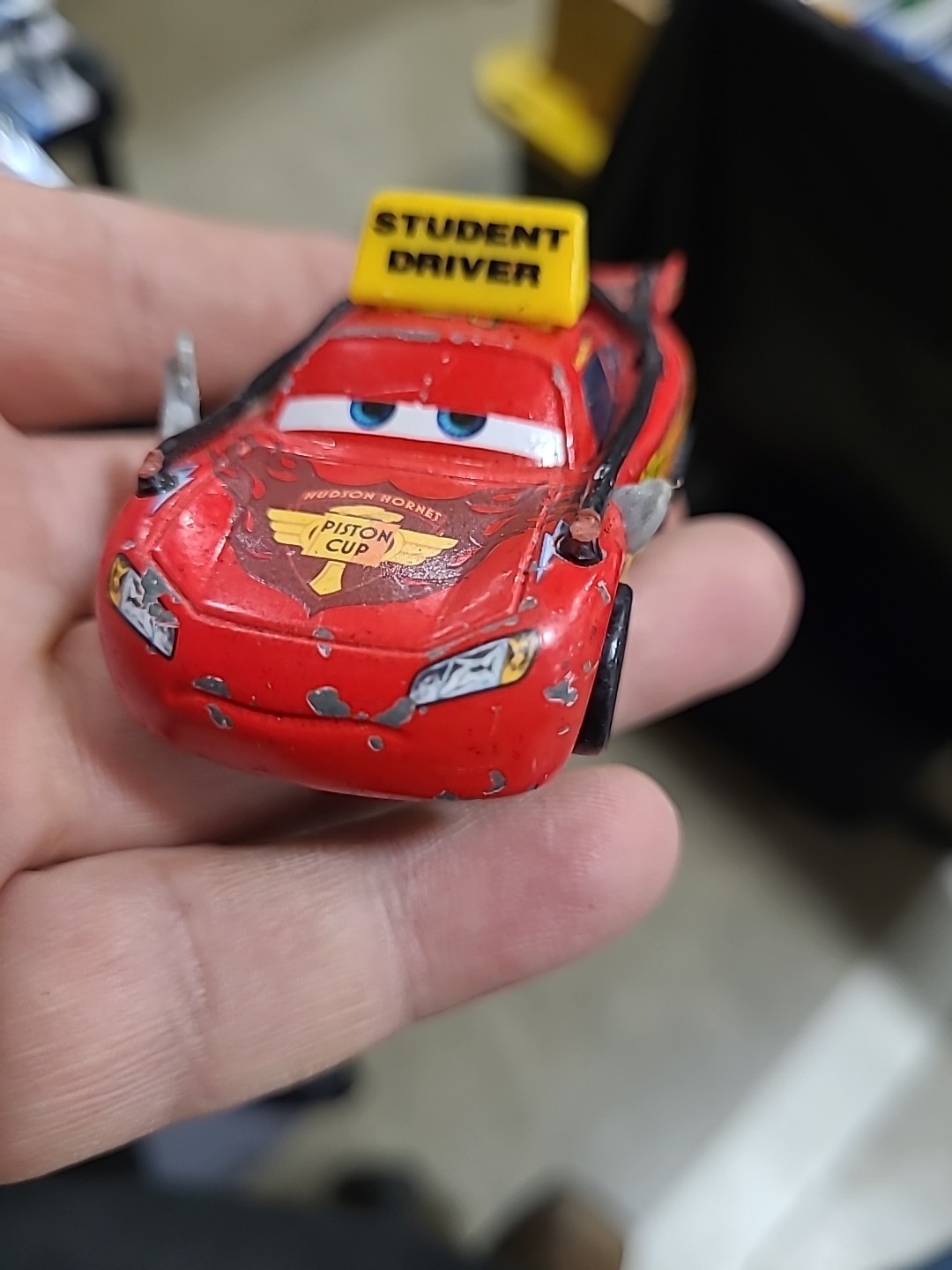 lightning mcqueen Student Driver Broken Driver Mirror