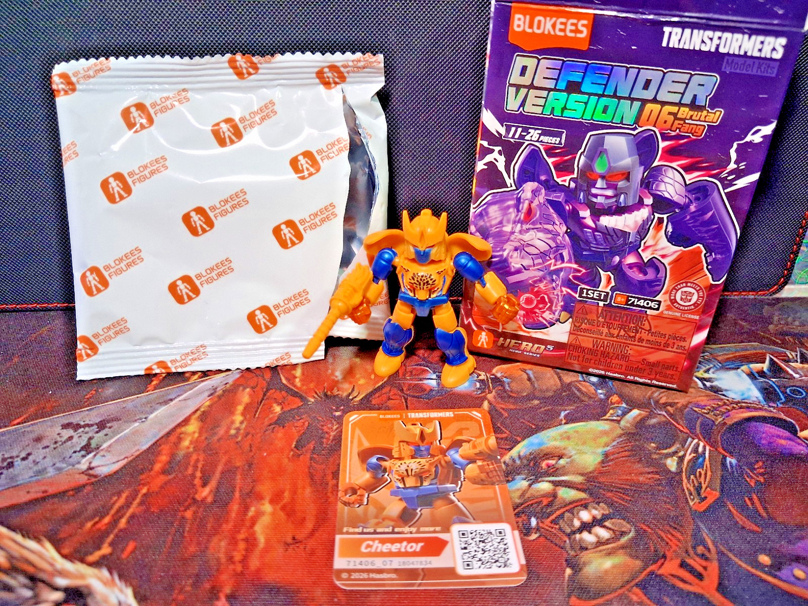 X1 New Single Blind Box – Blokees Transformers Defender Version 1 Galaxy Shining