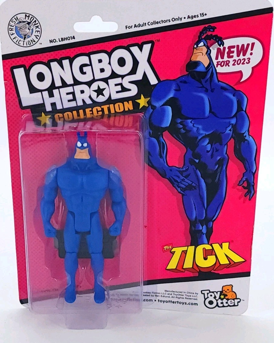 LONGBOX HEROES THE TICK « CLASSIC » 4&Prime; ACTION FIGURE FRESH MONKEY FICTION OTTER