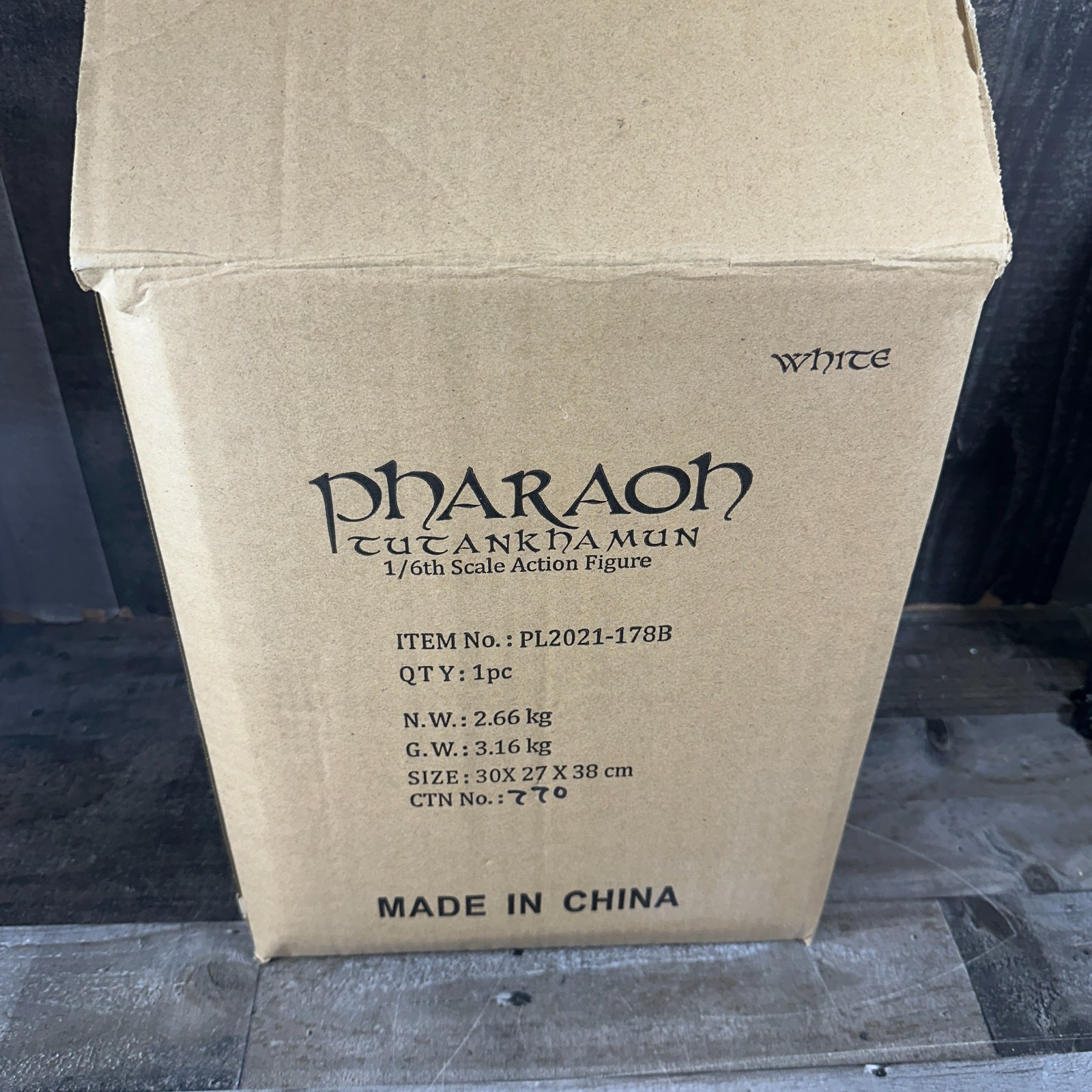 TBLeague 1/6 Phicen Pharaoh Tutankhamun White Figure PL2021-178B – New Sealed