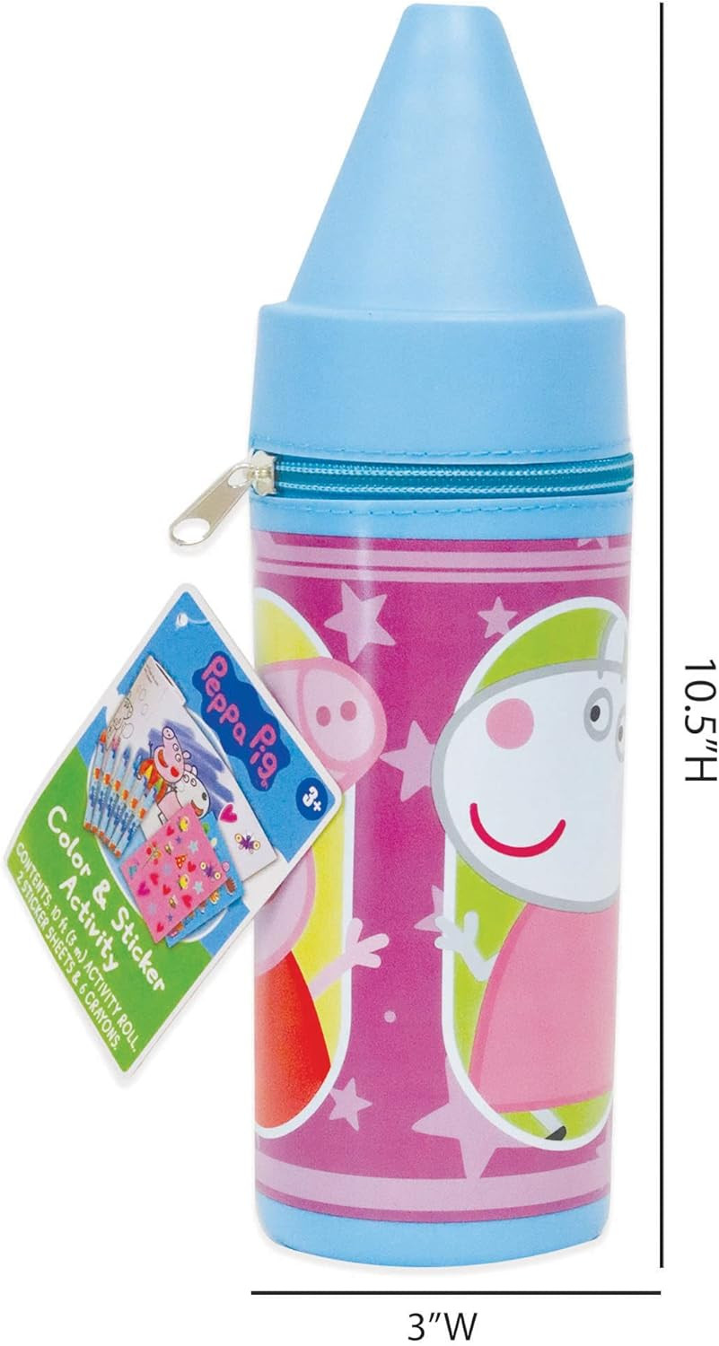 : Color & Sticker Activity – Zipper Case Holds 10&prime; Coloring Paper, 2 Sticker She