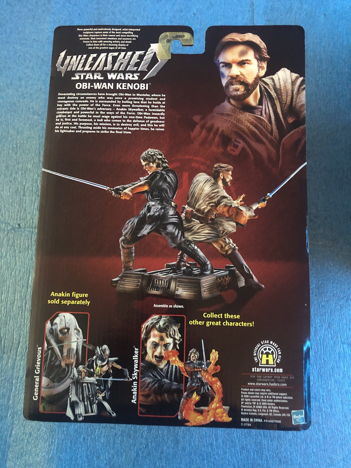 Star Wars Unleashed Anakin Skywalker & OBI Wan Kenobi Figures Sealed 2005 Set