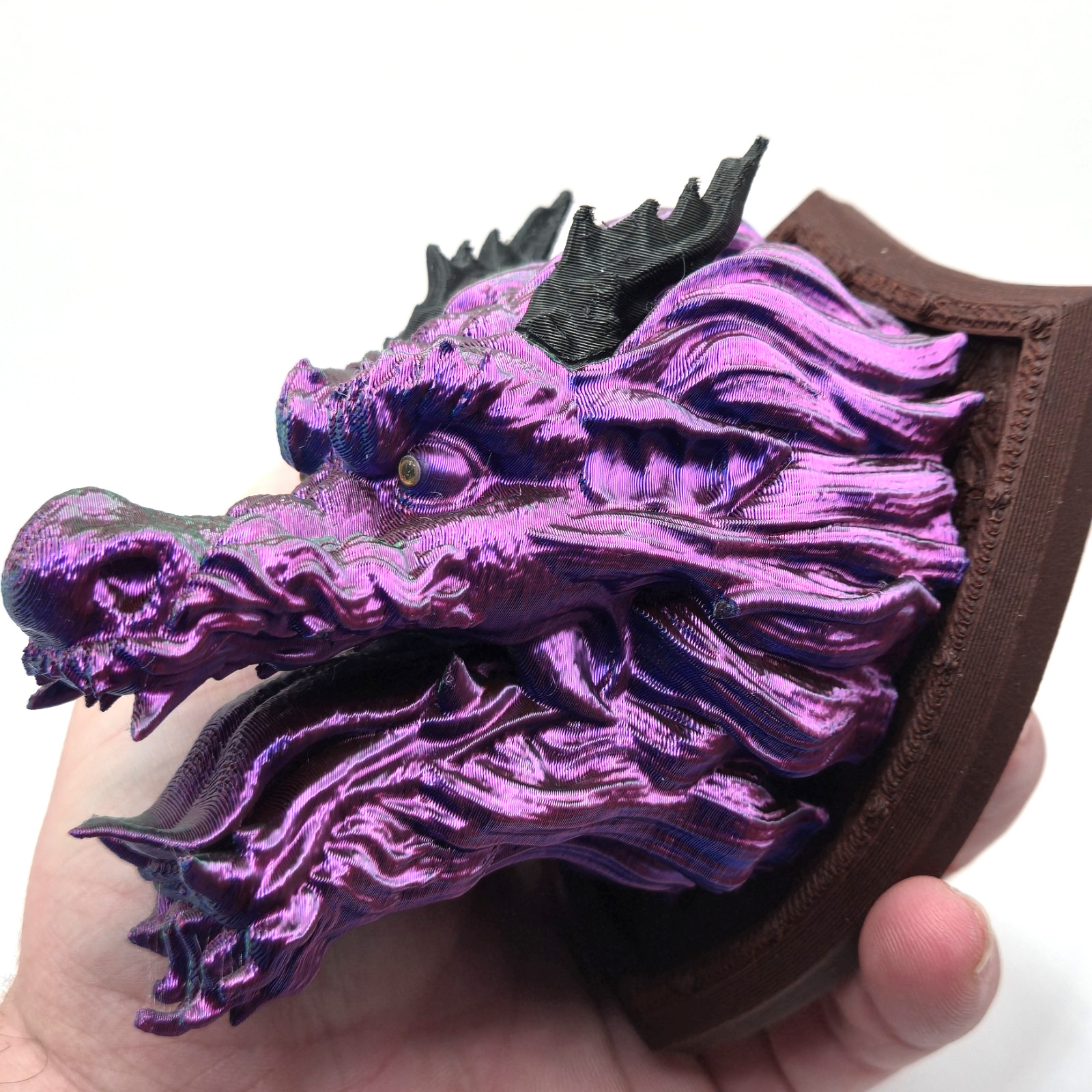 Eastern Dragon Head Fantasy Trophy Collector Figure 3D Printed Handmade toy Gift