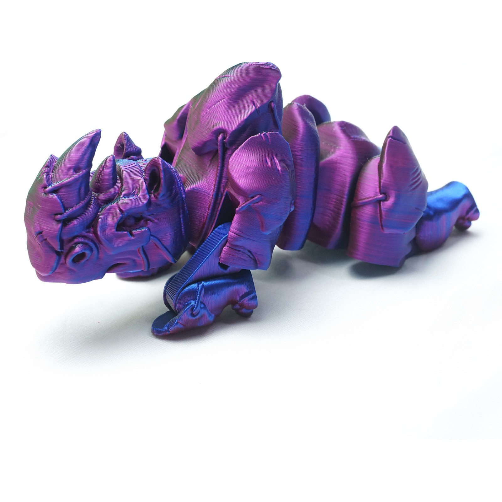 3D Printed Rhinoceros Model,Articulated Animals Figure,Fidget Toys Home Decor