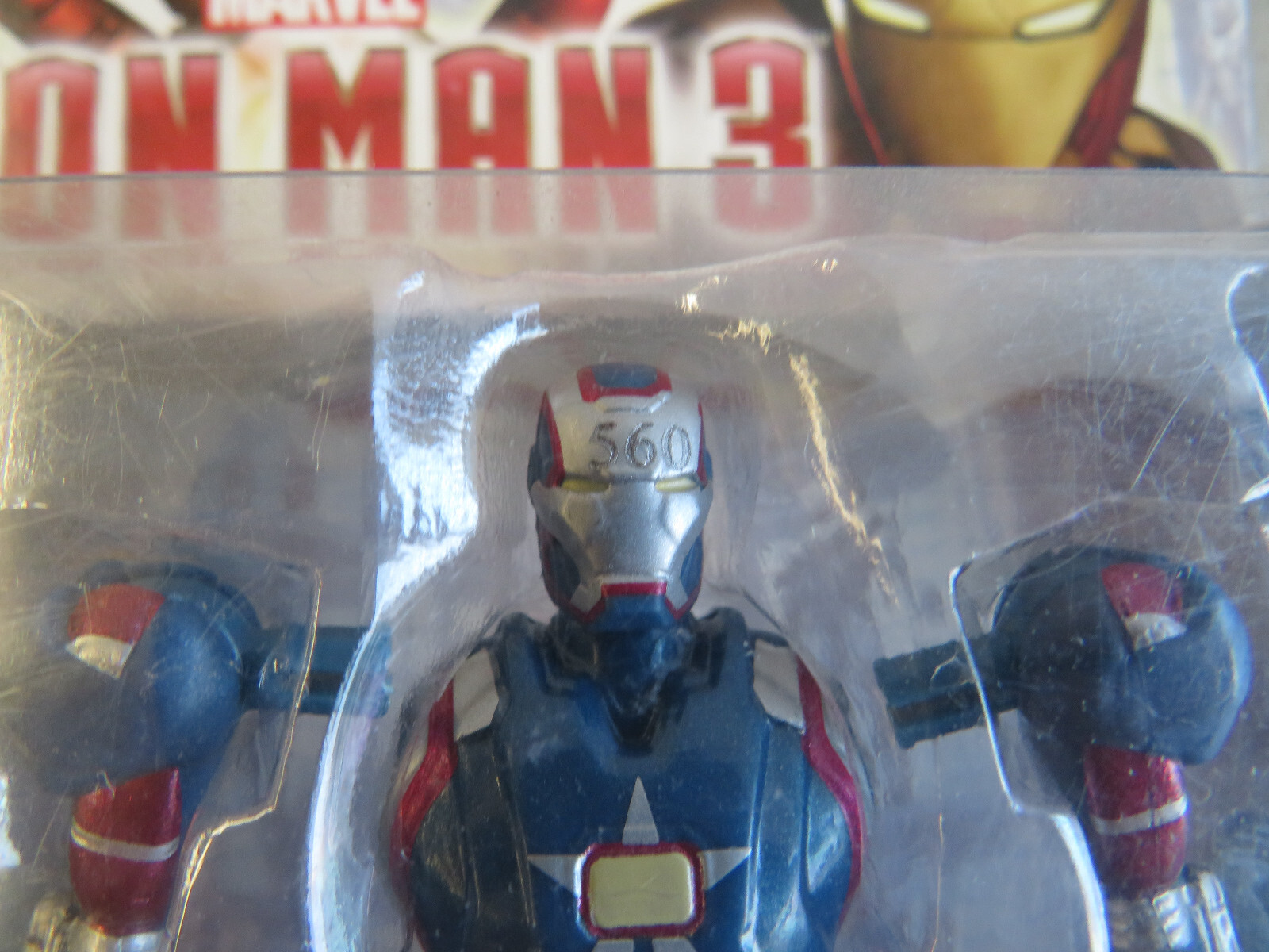 MIB 2012 MARVEL IRON MAN 3 ASSEMBLERS IRON PATRIOT TEST SAMPLE 4.5&Prime; FIGURE