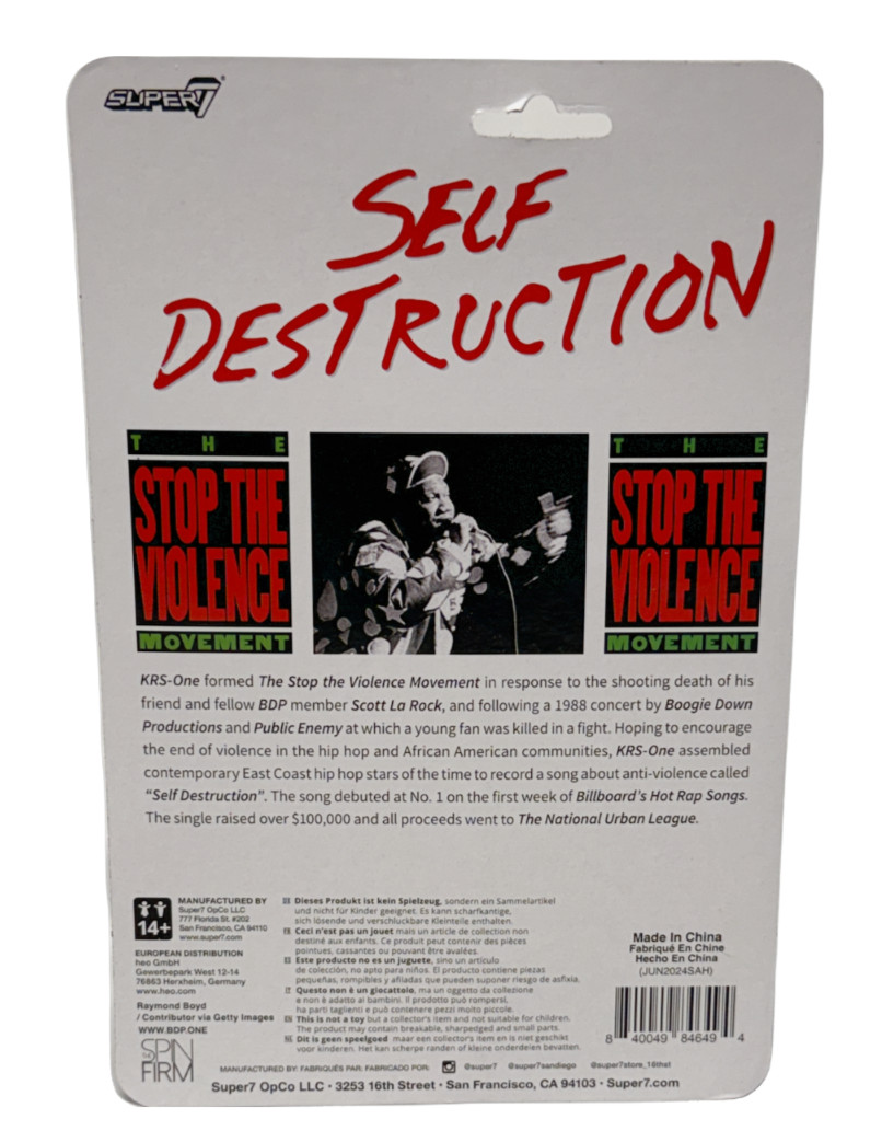 Self Destruction — KRS-One Figure — 3.75&Prime; MOC 2024 Super7