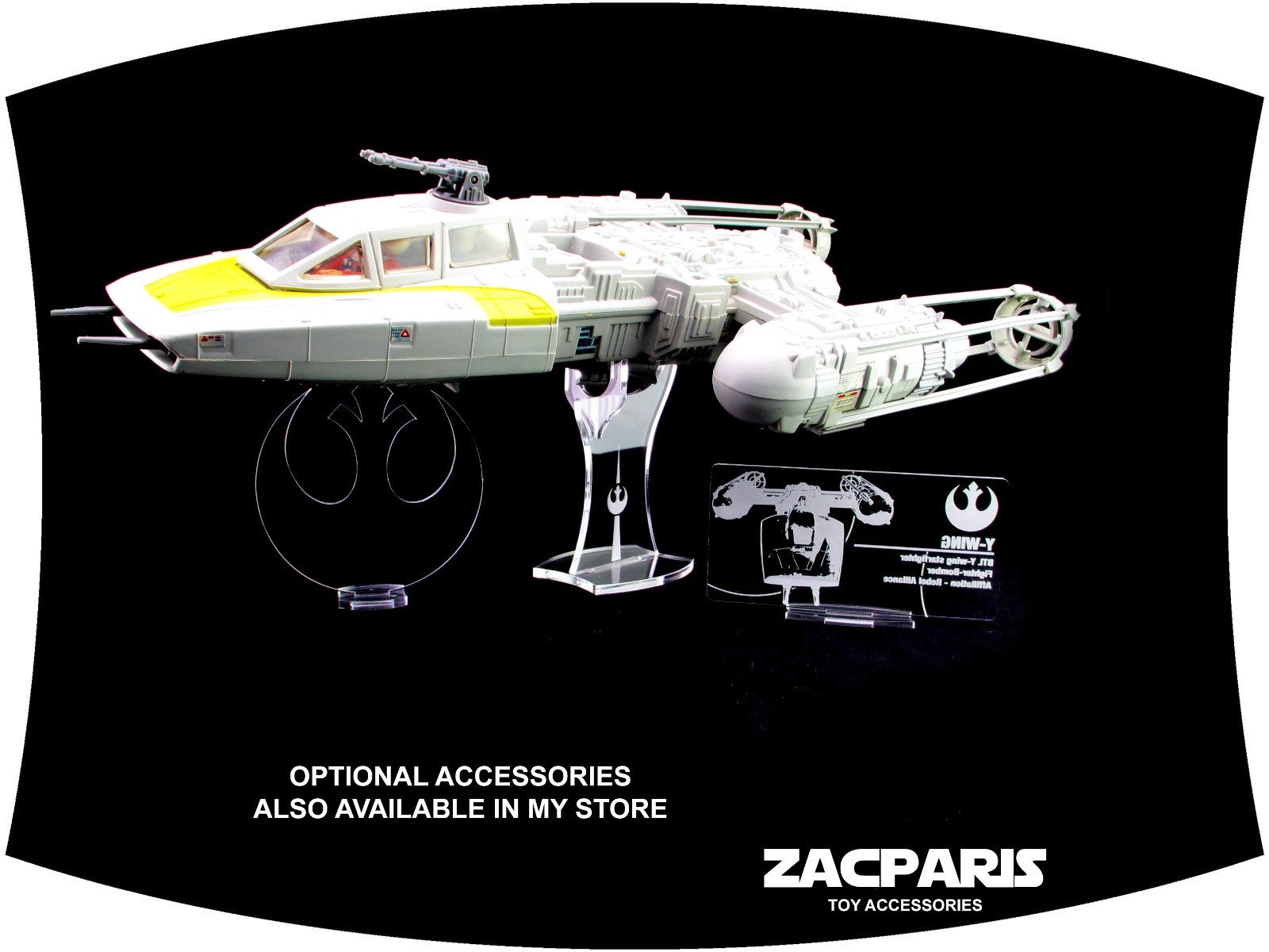 REPLACEMENT STICKERS for Kenner 1983 STAR WARS VINTAGE Y-WING YWING FIGHTER