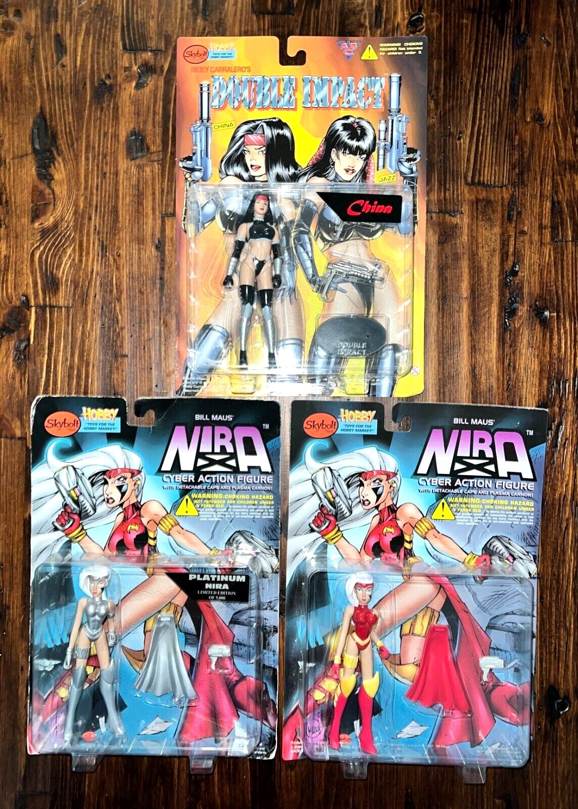 NIRA X Platinum – Double Impact CHINA – HELLINA Figures Skybolt 90&rsquo;s VTG U PICK