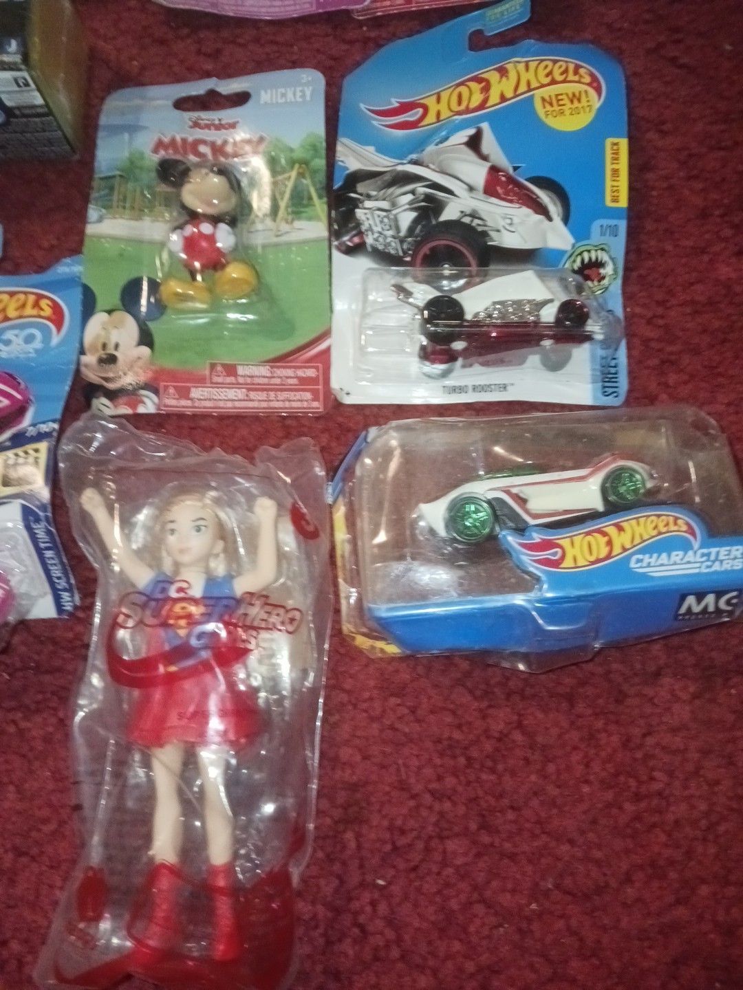 Assorted Kid Toy Lot Sesame St. Muppet Babies Mickey Hot Wheels Toy Story Forky