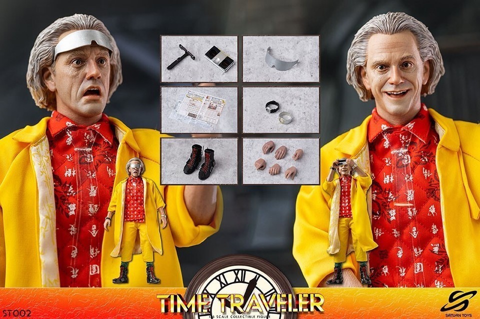 New Saturn Toys ST002 1/6 Doc Brown 12&Prime; Action Figure in stock