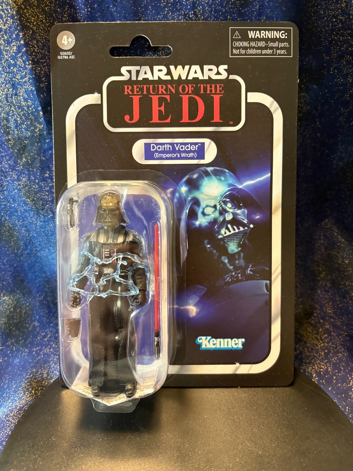 3.75&Prime; Star Wars – ROTJ DARTH VADER (Emperor&rsquo;s Wrath) VC385 MOC!